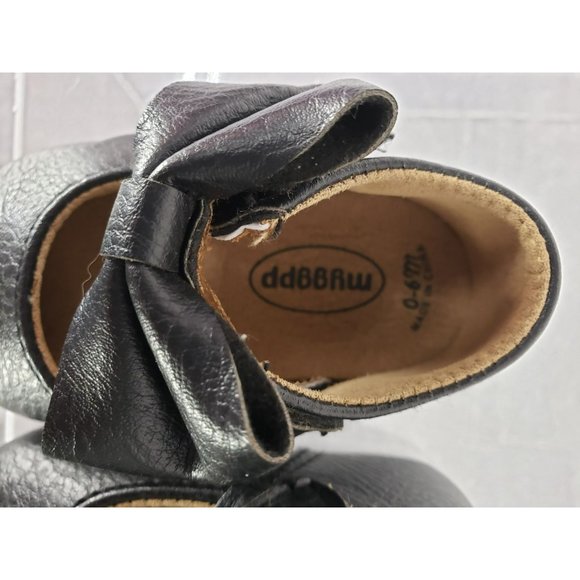 MYGGPP black infant Dress Shoes With Bow Mary Jane - Picture 9 of 10